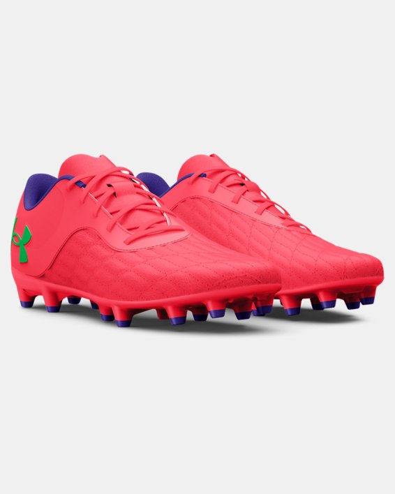 Unisex UA Magnetico Select 3 FG Soccer Cleats in Red image number 3